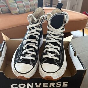 Converse Black and White High-Tops